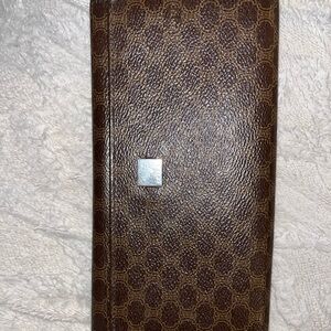 Celine Brown Wallet Vintage Macadam